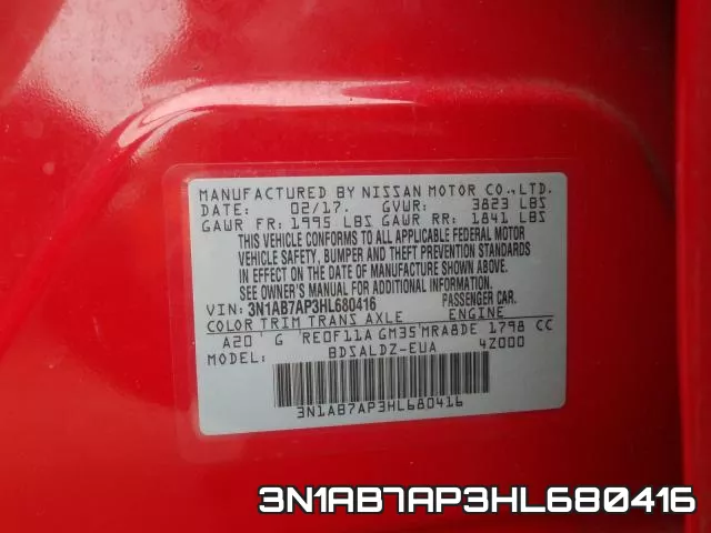 3N1AB7AP3HL680416 фото 2
