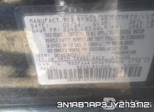 3N1AB7AP3JY273172 фото 10