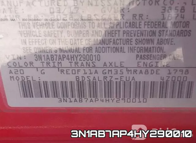 3N1AB7AP4HY290010 фото 10