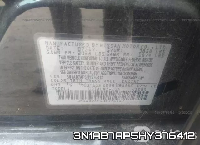 3N1AB7AP5HY376412 фото 10