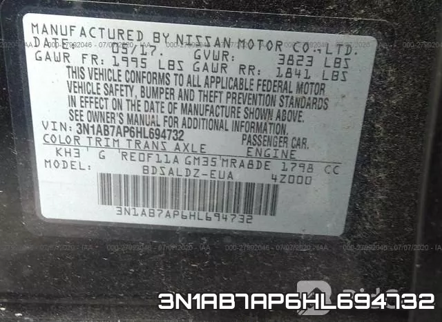 3N1AB7AP6HL694732 фото 10