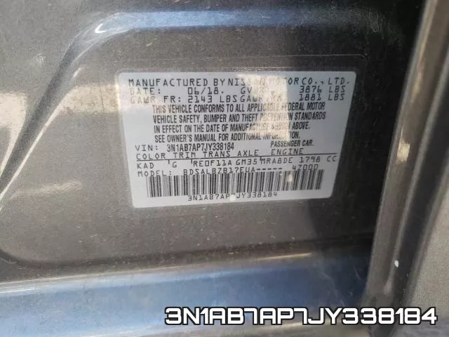 3N1AB7AP7JY338184 фото 2