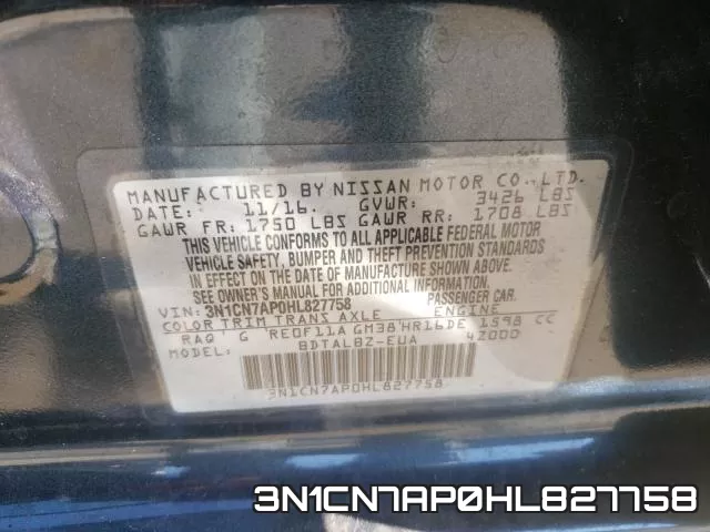 3N1CN7AP0HL827758 фото 2