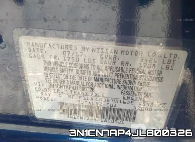 3N1CN7AP4JL800326 фото 10