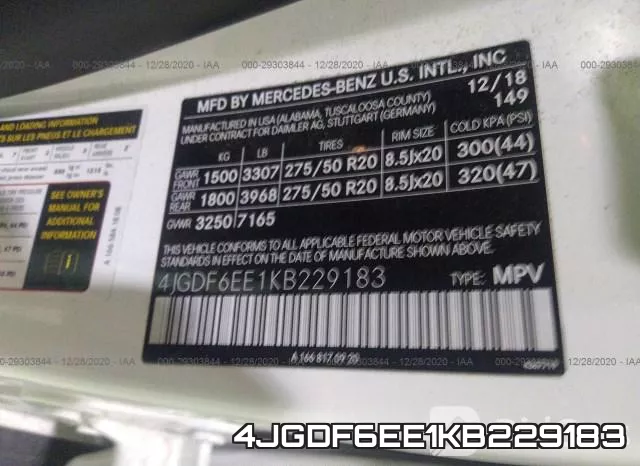 4JGDF6EE1KB229183 фото 9