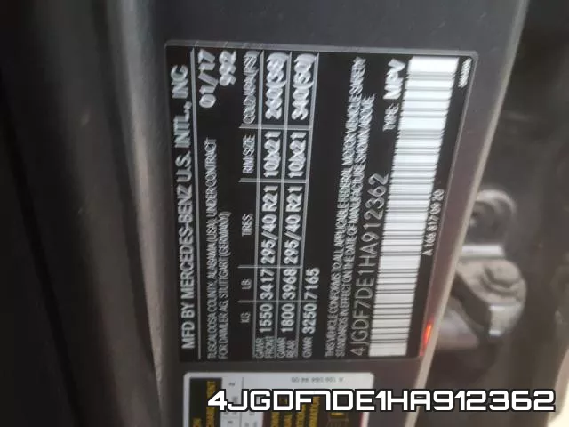 4JGDF7DE1HA912362 фото 2
