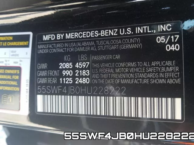 55SWF4JB0HU228222 фото 2