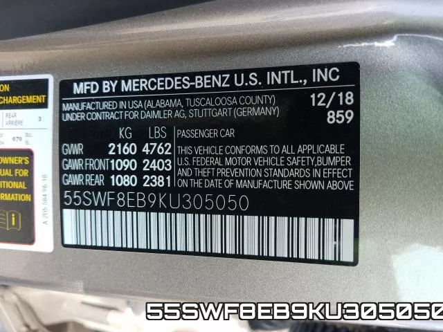 55SWF8EB9KU305050 фото 2