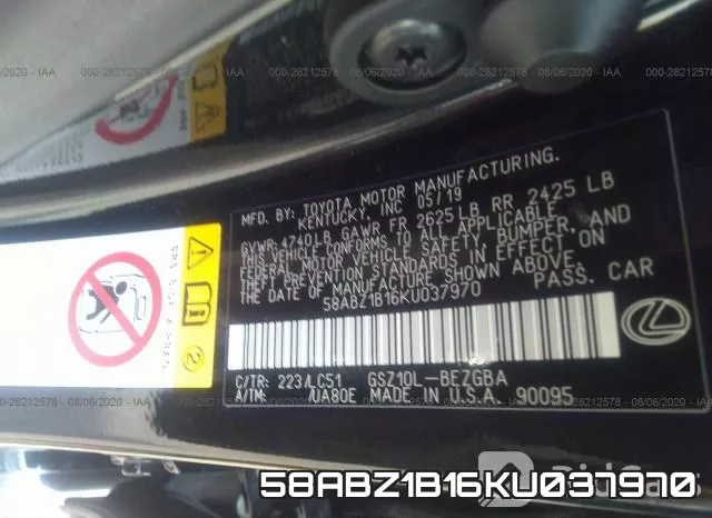 58ABZ1B16KU037970 фото 10