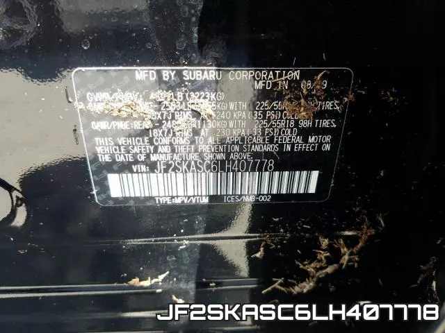 JF2SKASC6LH407778 фото 2