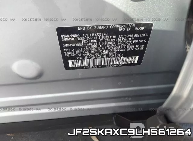 JF2SKAXC9LH561264 фото 10
