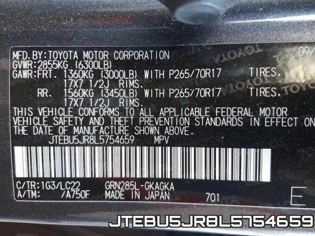 JTEBU5JR8L5754659 фото 2