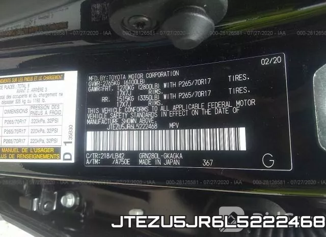 JTEZU5JR6L5222468 фото 10