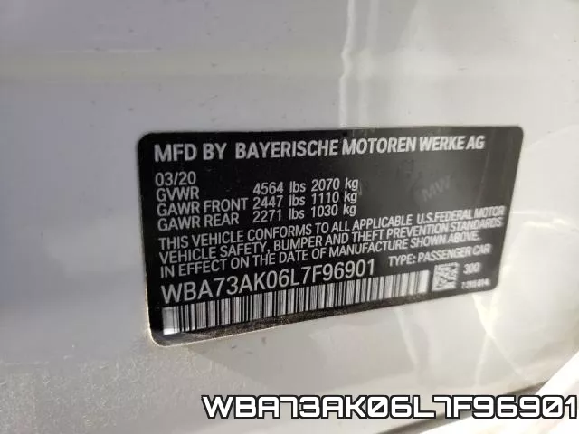 WBA73AK06L7F96901 фото 2