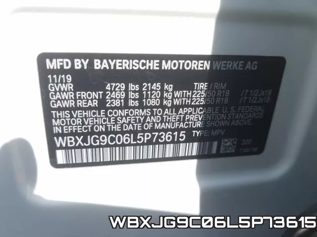 WBXJG9C06L5P73615 фото 2