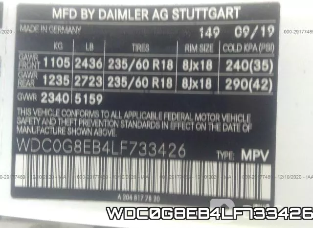 WDC0G8EB4LF733426 фото 10