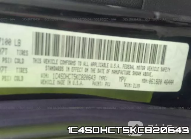 1C4SDHCT5KC820643 фото 10