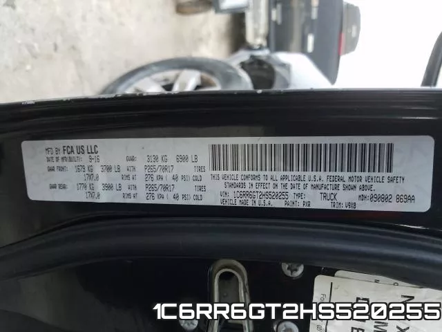1C6RR6GT2HS520255 фото 2