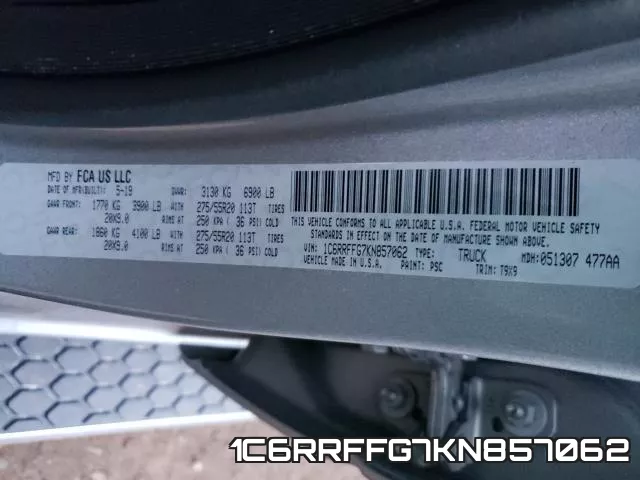 1C6RRFFG7KN857062 фото 2
