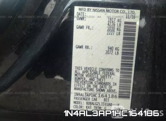 1N4AL3AP1HC164186 фото 10