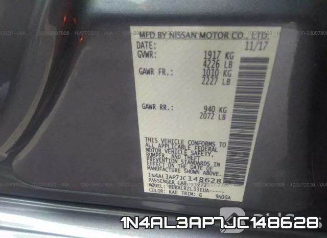 1N4AL3AP7JC148628 фото 10