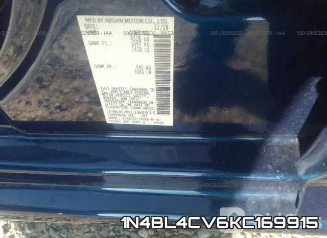 1N4BL4CV6KC169915 фото 10