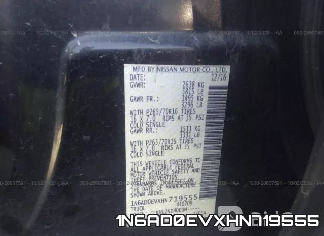 1N6AD0EVXHN719555 фото 10