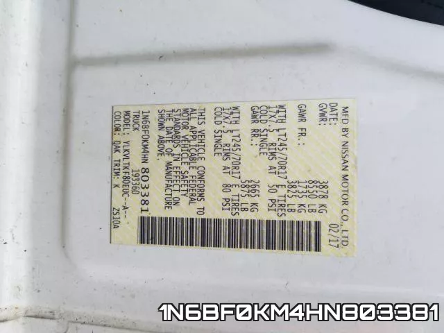 1N6BF0KM4HN803381 фото 2