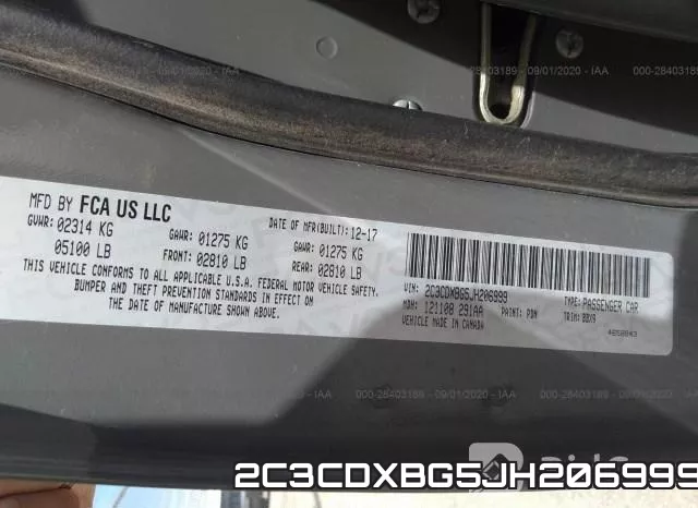 2C3CDXBG5JH206999 фото 9