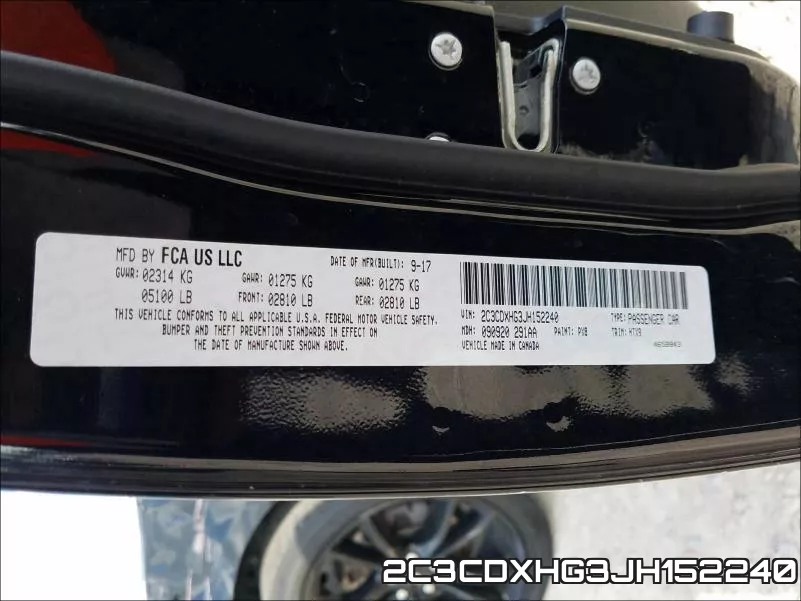 2C3CDXHG3JH152240 фото 2