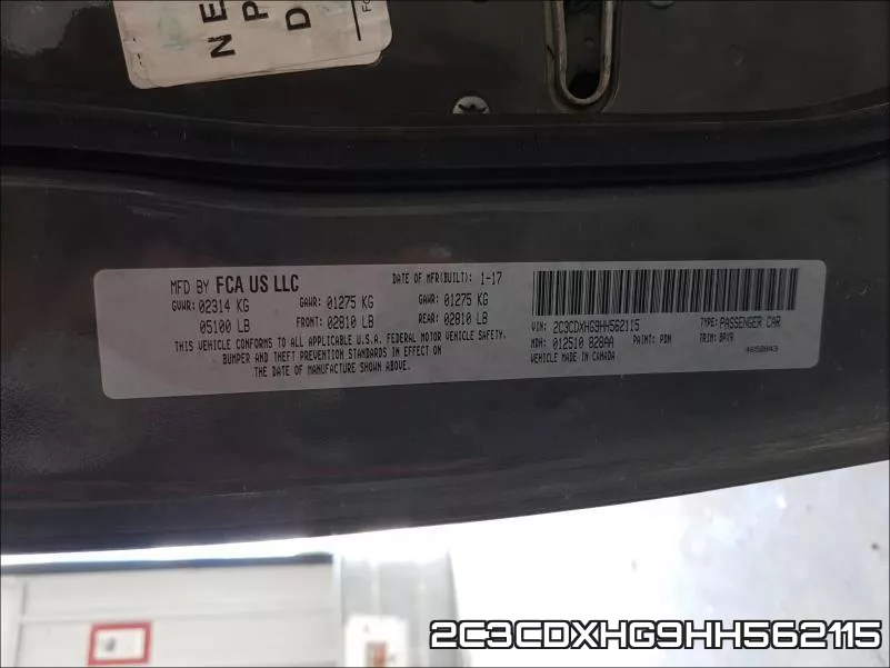 2C3CDXHG9HH562115 фото 2