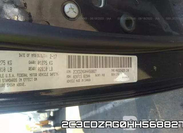 2C3CDZAG0HH568827 фото 10