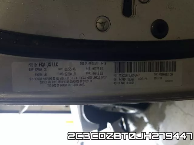 2C3CDZBT0JH279447 фото 2