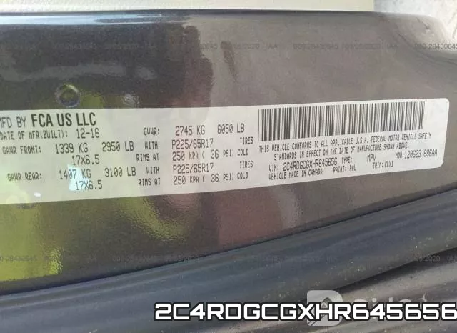 2C4RDGCGXHR645656 фото 9