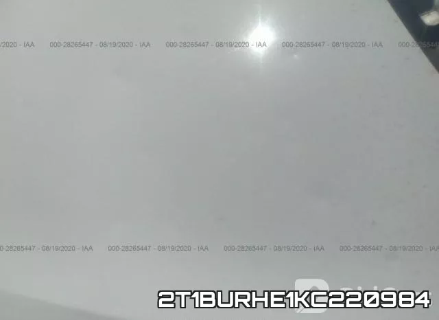2T1BURHE1KC220984 фото 7