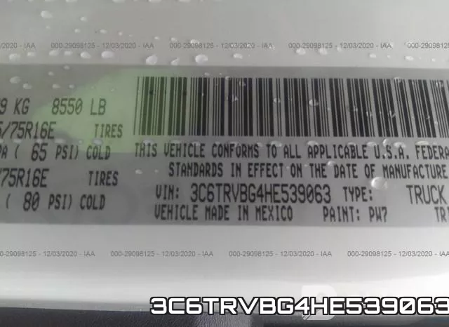 3C6TRVBG4HE539063 фото 10