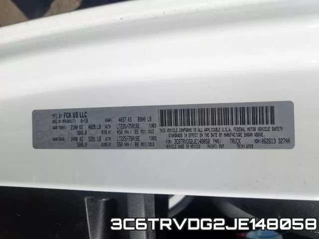 3C6TRVDG2JE148058 фото 2