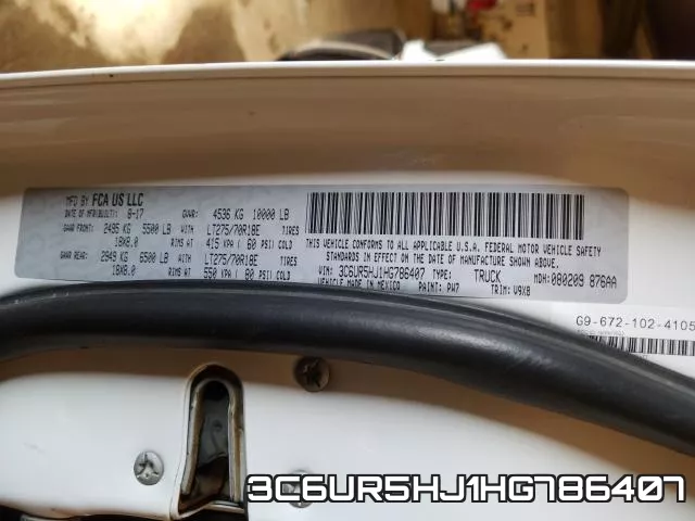3C6UR5HJ1HG786407 фото 2