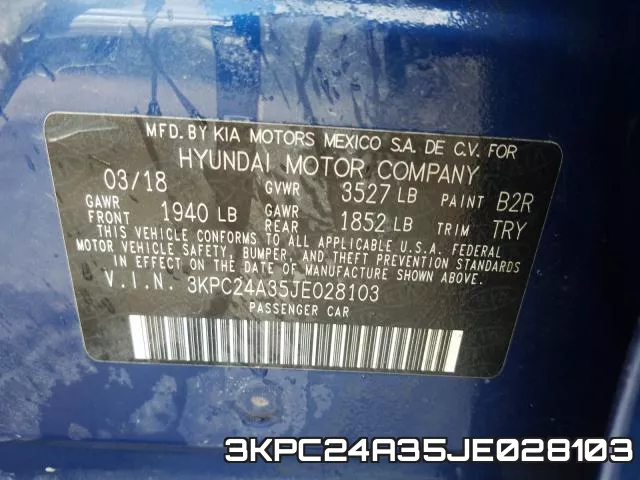 3KPC24A35JE028103 фото 2