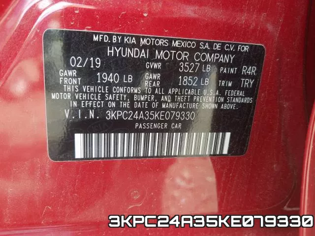 3KPC24A35KE079330 фото 2