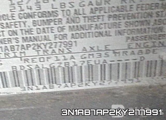 3N1AB7AP2KY277991 фото 10