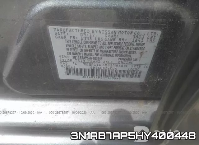 3N1AB7AP5HY400448 фото 10
