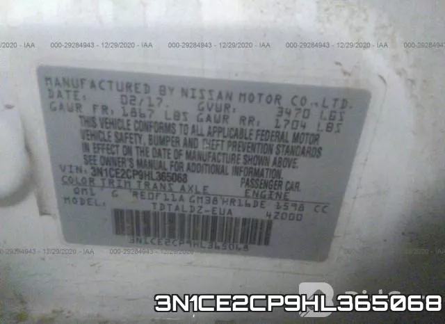 3N1CE2CP9HL365068 фото 10