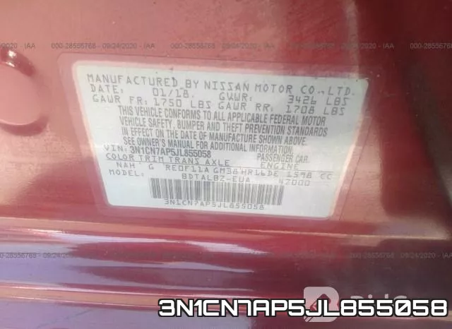 3N1CN7AP5JL855058 фото 10