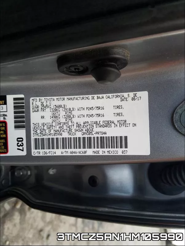 3TMCZ5AN1HM105990 фото 2