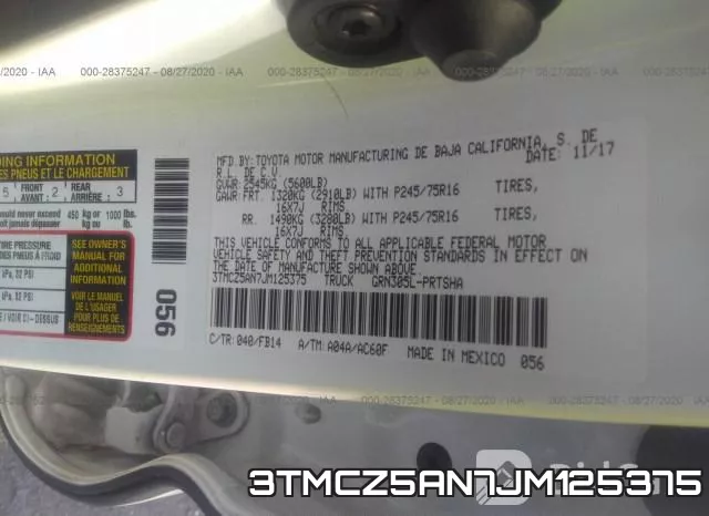 3TMCZ5AN7JM125375 фото 10