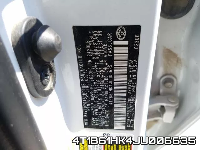 4T1B61HK4JU006635 фото 2