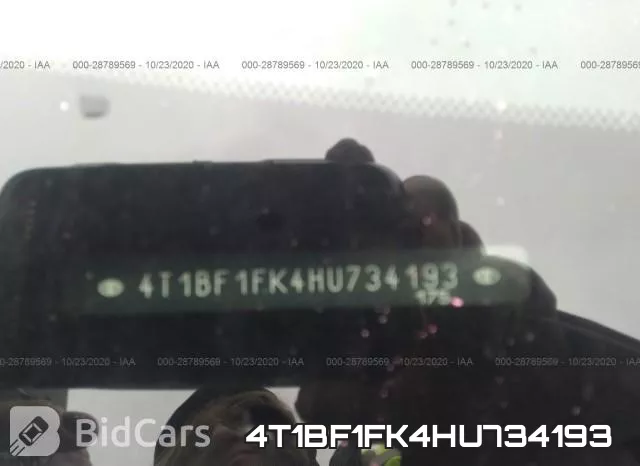4T1BF1FK4HU734193 фото 10