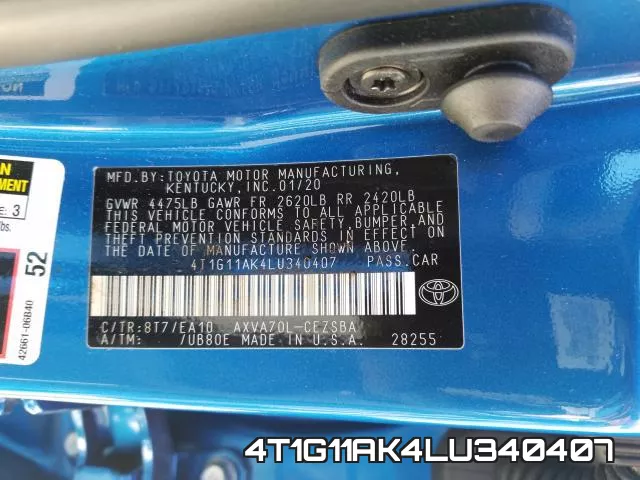 4T1G11AK4LU340407 фото 2