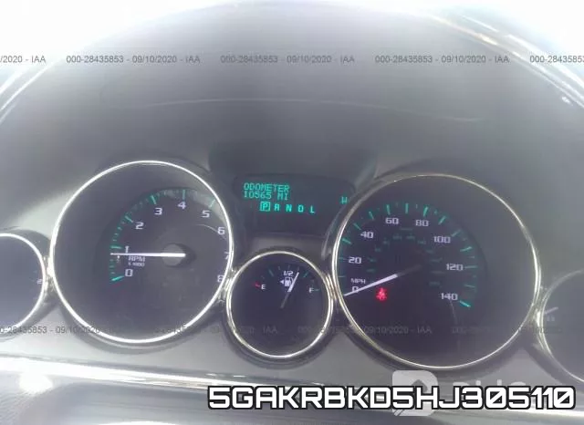 5GAKRBKD5HJ305110 фото 8